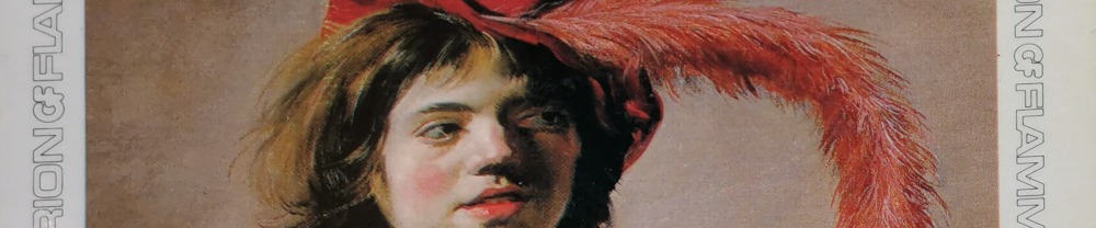 Ausschnitt aus dem Gemälde "Junger Mann mit Totenkopf" von Frans Hals (1626). Das Gemälde zeigt einen jungen Mann mit einer gefiederten roten Haube und einem Umhang über der Brust. Der Mann gestikuliert mit der rechten Hand dramatisch auf den Betrachter, während er in der linken Hand einen Totenschädel hält. Das Gemälde wurde als Titelbild meiner Ausgabe verwendet. Der von mir gewählte Ausschnitt zeigt nur den Kopf des jungen Mannes.