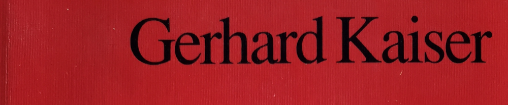 Gerhard Kaiser: Aufklärung, Empfindsamkeit, Sturm und Drang